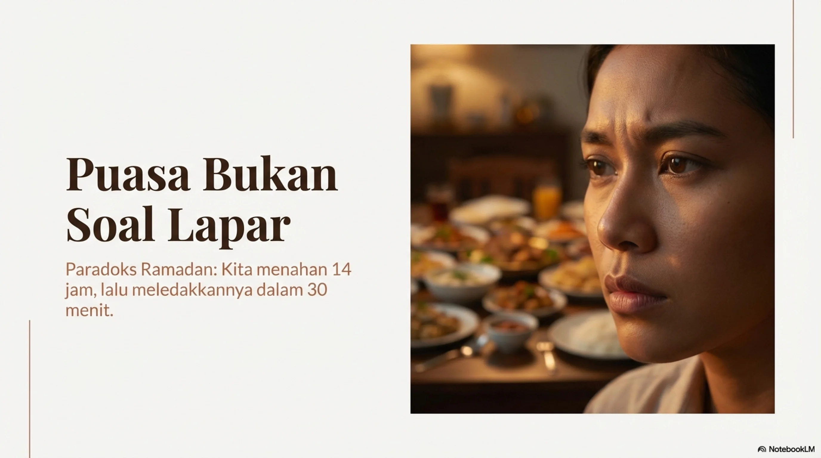 Puasa Bukan Soal Lapar—Kita Salah Kaprah Soal Syahwat