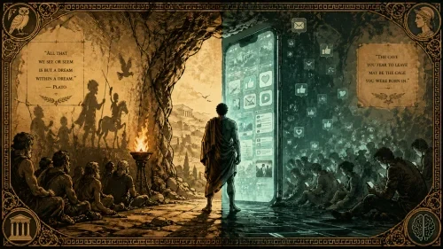 Plato dan Gua Digital - Filsuf 2.400 Tahun Lalu Sudah Tahu TikTok
