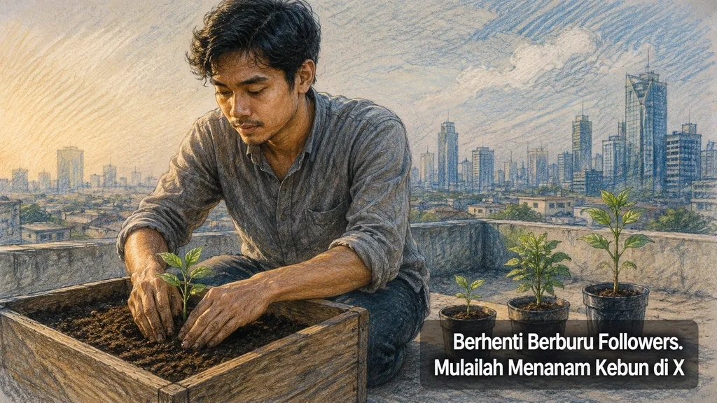 Berhenti Berburu Followers. Mulailah Menanam Kebun di X