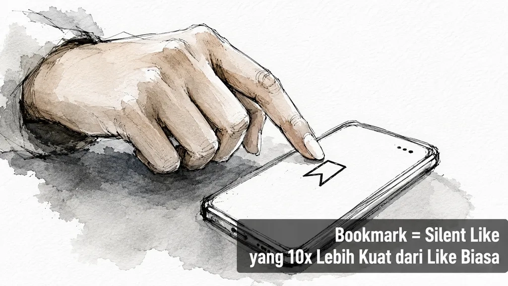 Bookmark = Silent Like yang 10x Lebih Kuat dari Like Biasa
