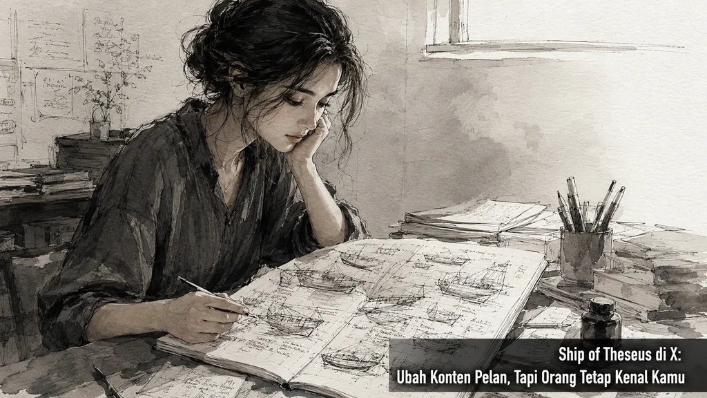 Ship of Theseus di X: Ubah Konten Pelan, Tapi Orang Tetap Kenal Kamu