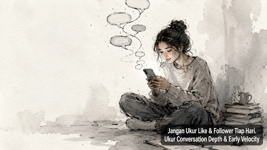 Jangan Ukur Like & Follower Tiap Hari. Ukur Conversation Depth & Early Velocity