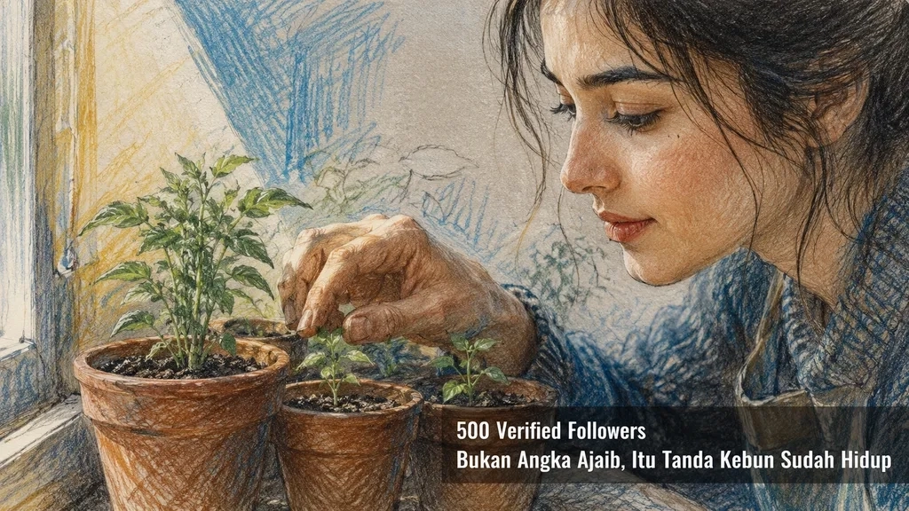 500 Verified Followers Bukan Angka Ajaib, Itu Tanda Kebun Sudah Hidup
