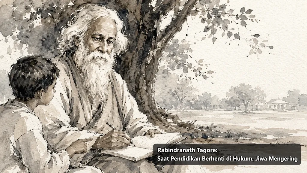 Rabindranath Tagore: Saat Pendidikan Berhenti di Hukum, Jiwa Mengering
