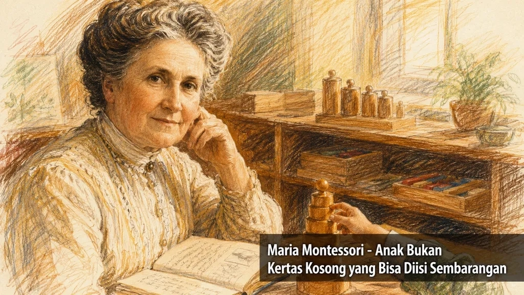 Maria Montessori - Anak Bukan Kertas Kosong yang Bisa Diisi Sembarangan
